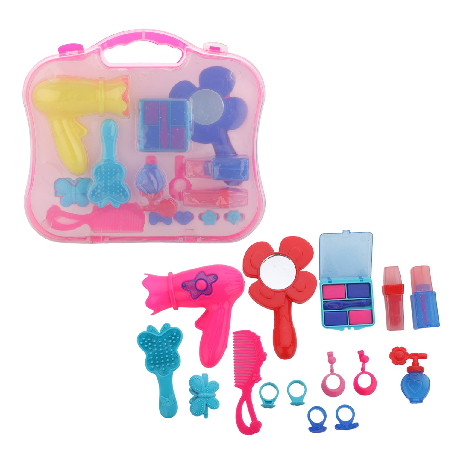 8096 Beauty Toy Set, Girls Makeup Kit Pretend & Play Beauty Salon Makeup Kit with a Beauty Suitcase DeoDap 8096 Beauty Toy Set, Girls Makeup Kit Pretend & Play Beauty Salon Makeup Kit with a Beauty Suitcase DeoDap